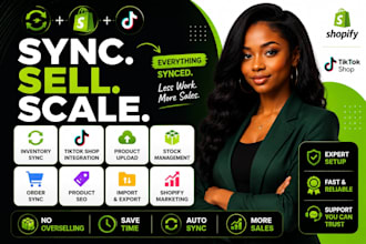 setup shopify inventory sync product upload tiktok shop expert shopify marketing