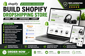 build shopify dropshipping store via dsers sellvia avasam topdawg dropcommerce