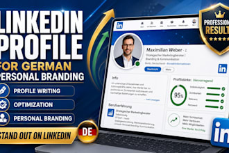 write and optimize your german linkedin profile for personal branding