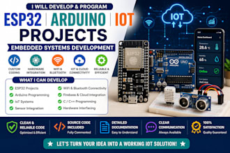 develop esp32, arduino, esp32s3 and iot projects