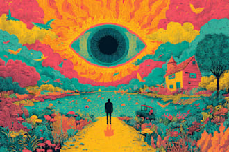 make trippy, psychedelic, surreal, illustrations designs