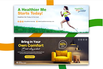design web banner, shopify banner, facebook cover, google ads