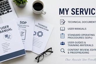 write professional technical documentation and user manuals