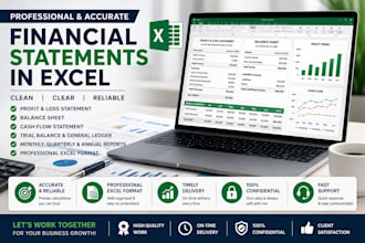 prepare professional financial statements in excel
