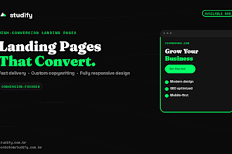 do high conversion landing pages or sites for you