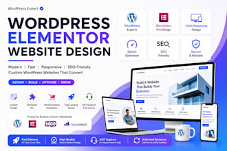 design a stunning wordpress website with elementor