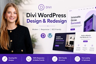 divi wordpress design divi redesign divi builder divi wordpress website with SEO