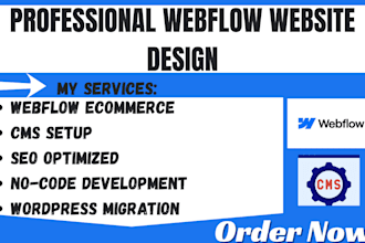 design webflow ecommerce website cms SEO no code developer wordpress website