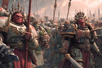 create a custom dark sci fi warrior character design