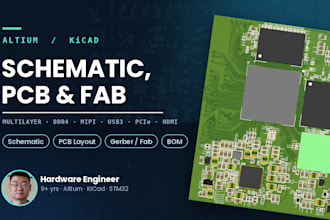 design professional multilayer pcb layout with gerber files