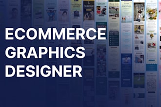 design ecommerce banners, social media posts, ads and email