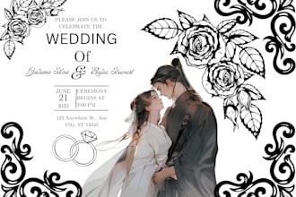 design elegant wedding, birthday, and baby shower invitation cards