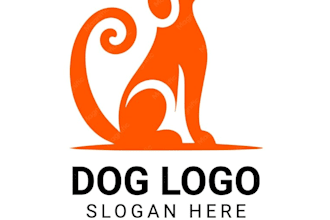 create modern dog, pet and animal logo