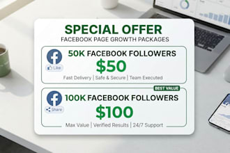 do professional facebook and instagram page growth