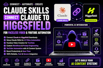 claude skills connect claude to higgsfield claude faceless video claude youtube