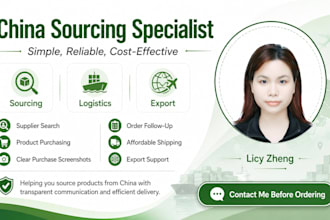 be your china sourcing agent for products, suppliers and shipping