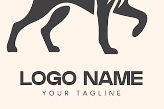 design awesome dog related logo