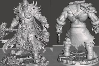 sculpt custom 3d warhammer 40k dnd tabletop miniature stl model for 3d printing