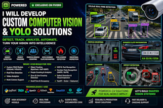 develop custom computer vision and yolo object detection solutions
