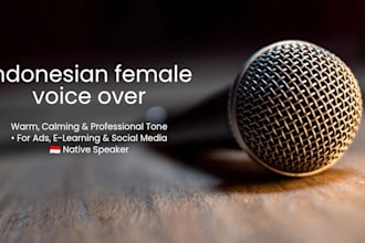 do professional indonesian voice over for your project