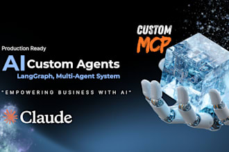 build a custom mcp server and langgraph multi agent systems