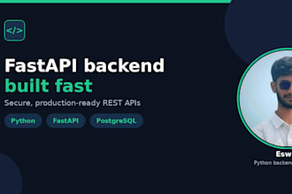 build fastapi rest API for your app