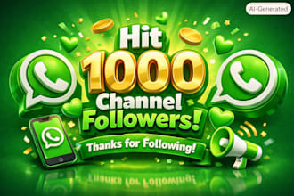 hit 1000 channel followers, whatsapp channel promotion, whatsapp promotion