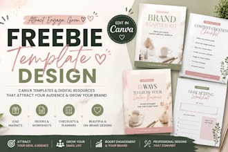 design canva freebie templates lead magnets and digital resources for your brand