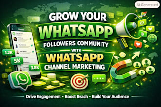 grow your whatsapp followers community with professional channel marketing