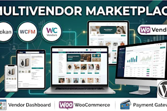 create multivendor marketplace website using dokan, wcfm, wc vendors