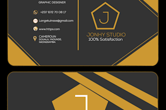 design a modern professional business card