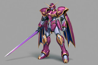make a mecha robot gundam