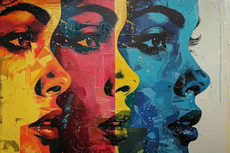 draw a classic pop art portrait