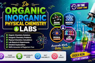 do organic and inorganic chemistry, projects, labs and research