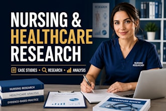 do nursing and healthcare research and case study analysis