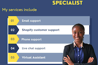 provide customer support via email, chats and CRM platforms