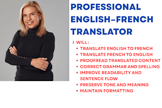 manually translate english to french or french to english