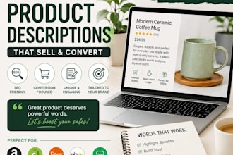 write engaging and persuasive product descriptions