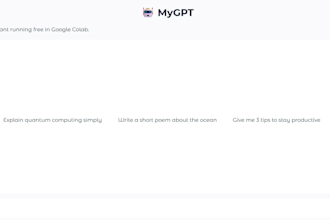 chatgpt style ai chatbot in google colab with python
