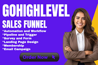 build your ghl website, ghl funnels, ghl automations, ghl landing page