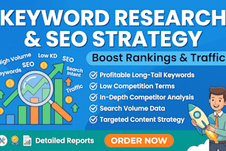 research high volume and low difficulty keywords to find traffic