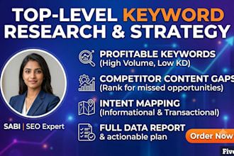 research high volume and low difficulty keywords to find traffic