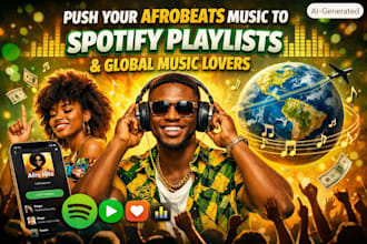 push your afrobeats music to spotify playlists and global music lovers
