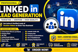 do linkedin lead generation, b2b lead, email list building