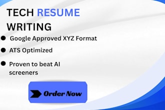 write an ats optimized tech resume for IT and software jobs