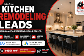 generate kitchen remodeling leads with meta and google ads