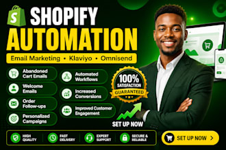 set up shopify email automation with klaviyo or omnisend