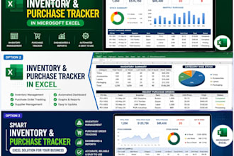 create professional inventory and purchase tracker in excel
