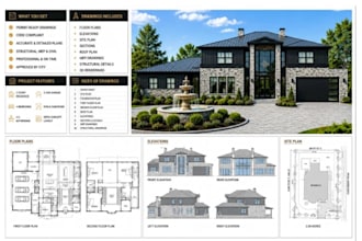 draw architectural plans structural drawing 2d floor plans adu and garage plans