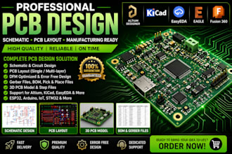 design pcb case enclosure pcb schematic layout gerber file kicad altium 3d print